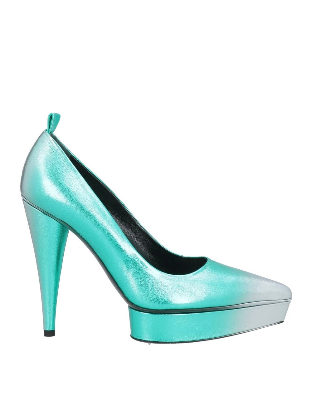 Tom Ford turquoise platform pumps with cone heel